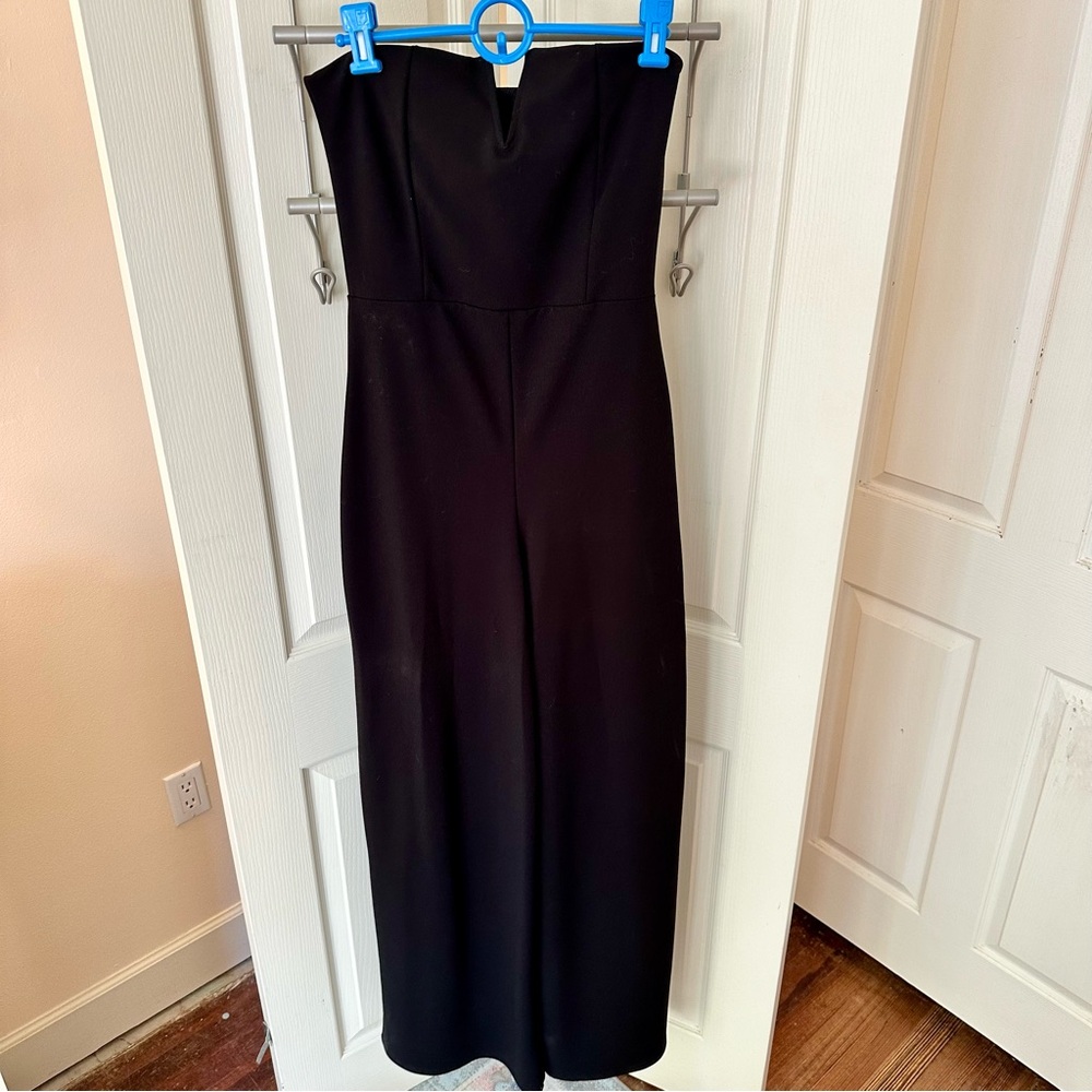 Missguided Black Strapless Dress